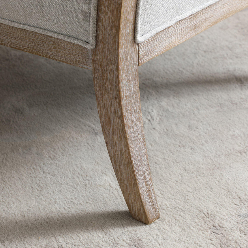 Beatrice Grey Fabric Armchair-10