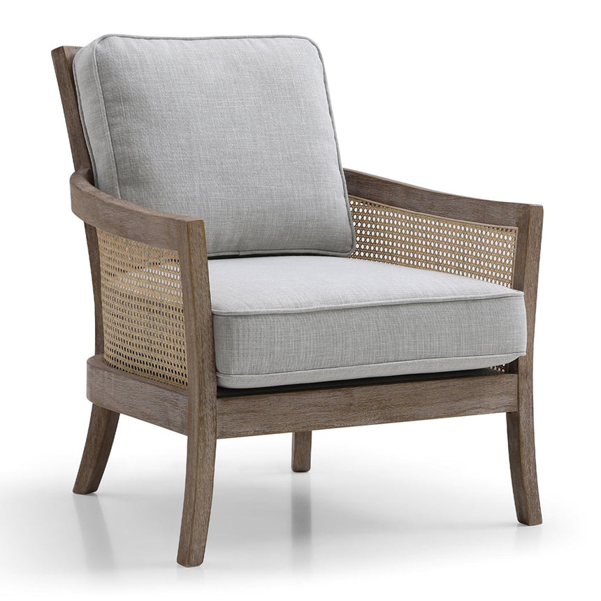 Cecilia Grey Fabric Armchair-3