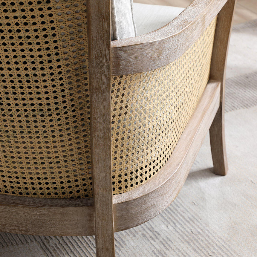 Cecilia Grey Fabric Armchair-8