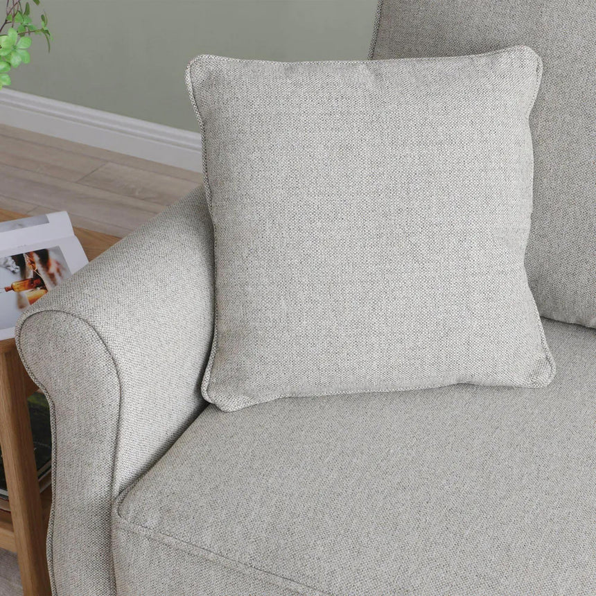 Arthur Natural Grey Fabric Corner Pull Out Sofa Bed with Storage -6