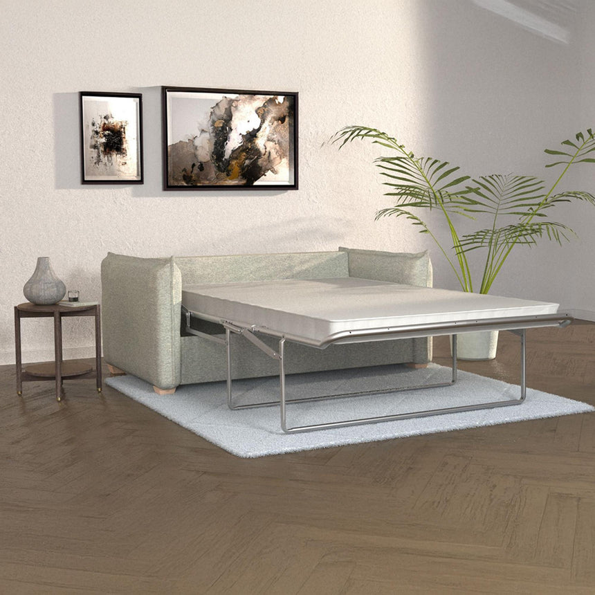 Oliver Piero Spring Fabric 2 Seater Sofa Bed-3