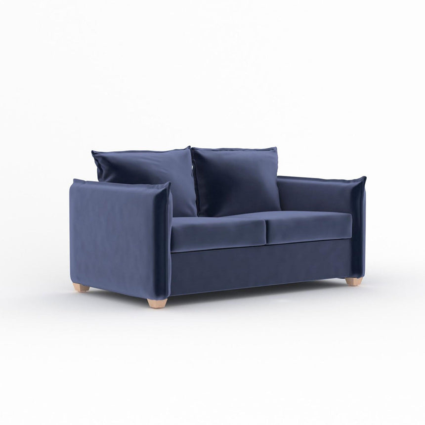 Oliver Sunningdale Midnight Blue Fabric 2 Seater Sofa Bed-3