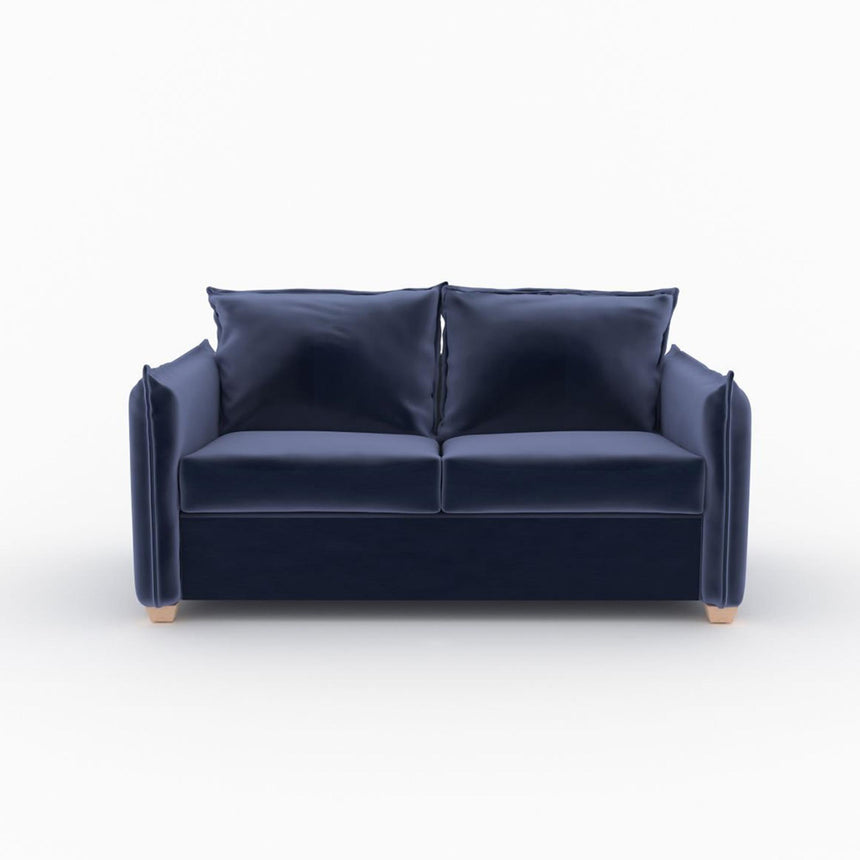 Oliver Sunningdale Midnight Blue Fabric 2 Seater Sofa Bed-4