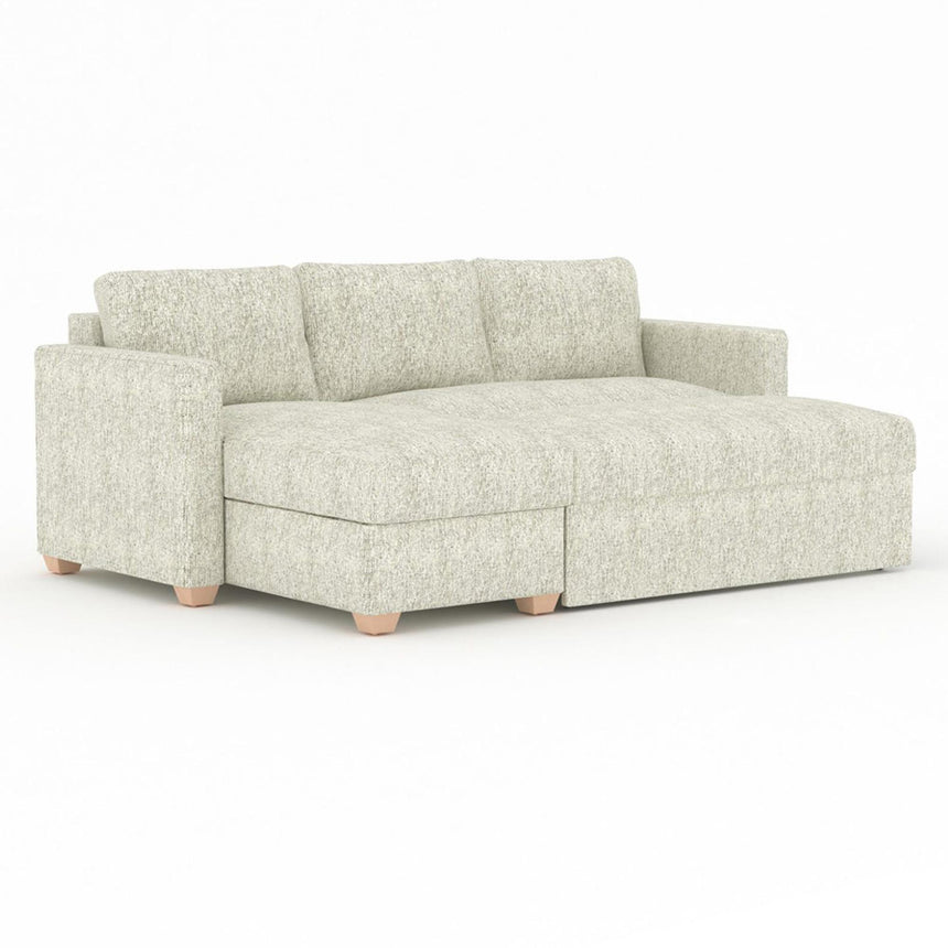Oscar Piero Spring Fabric Corner Sofa Bed-3