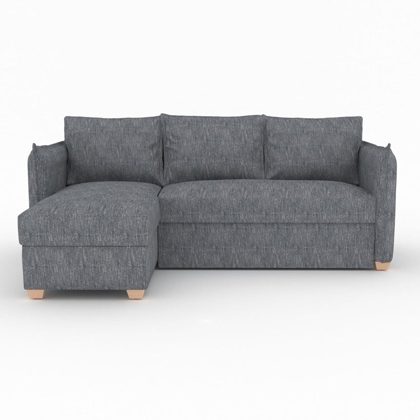 Oscar Piero Thunderstorm Fabric Corner Sofa Bed-4