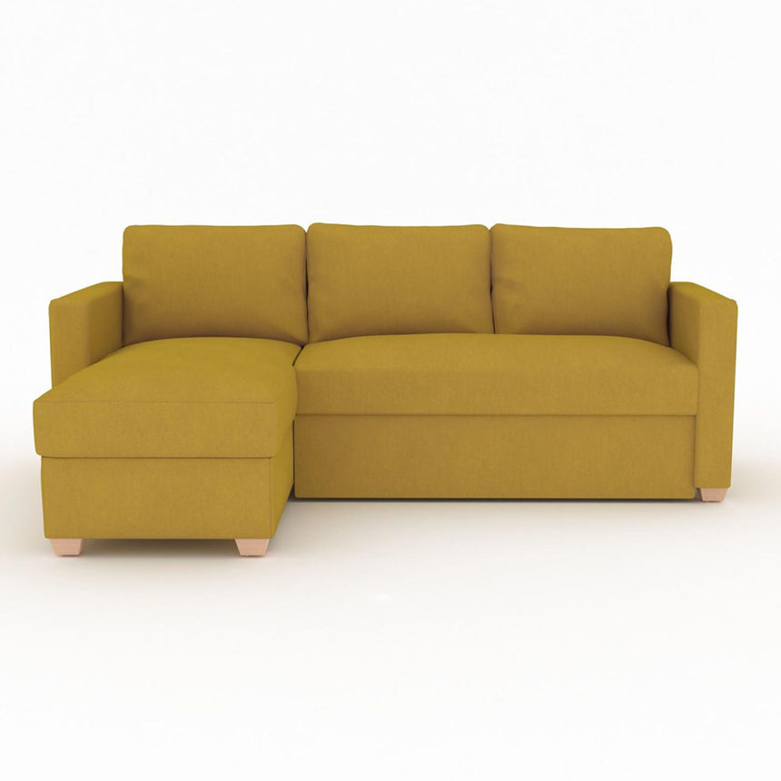 Oscar Sunningdale Saffron Fabric Corner Sofa Bed-4