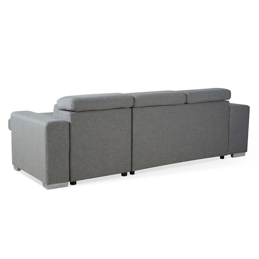 Artemis Grey Fabric Pull Out Universal Corner Sofabed-5