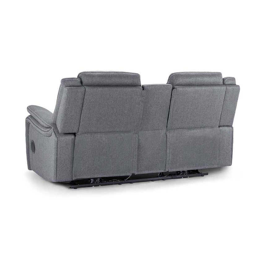 Galaxy Tech Grey Fabric 2 Seater Sofa-3