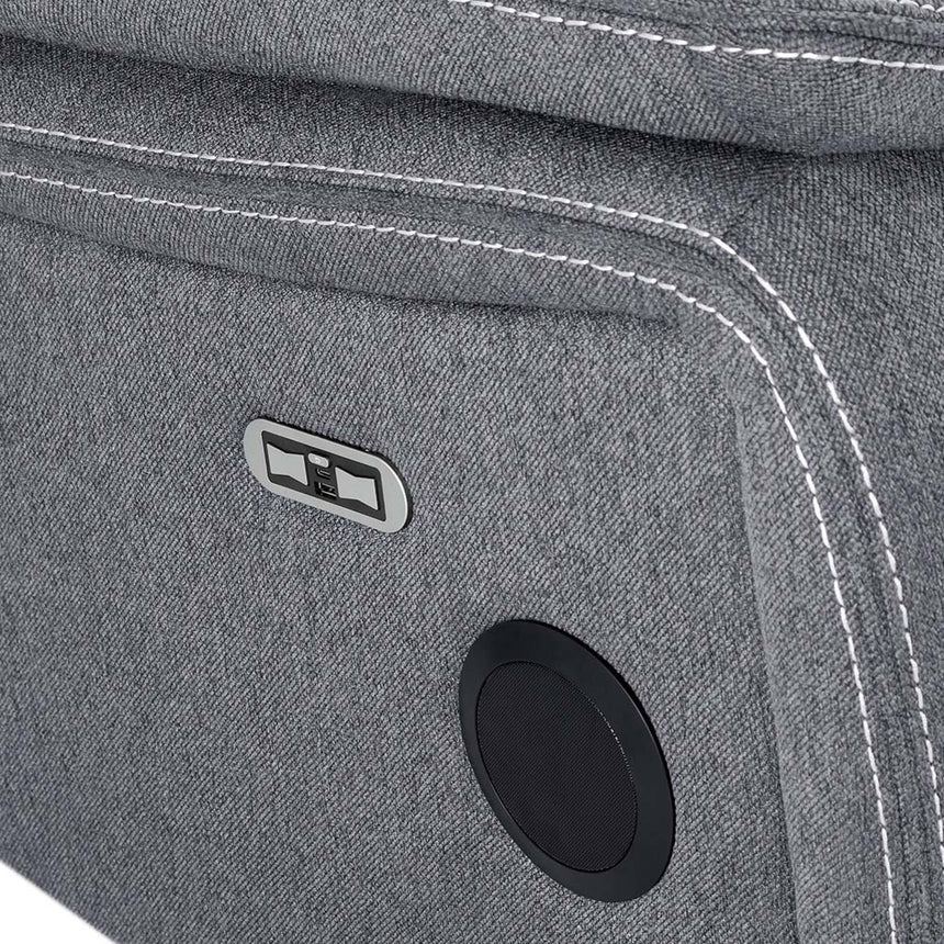 Galaxy Tech Grey Fabric 2 Seater Sofa-4