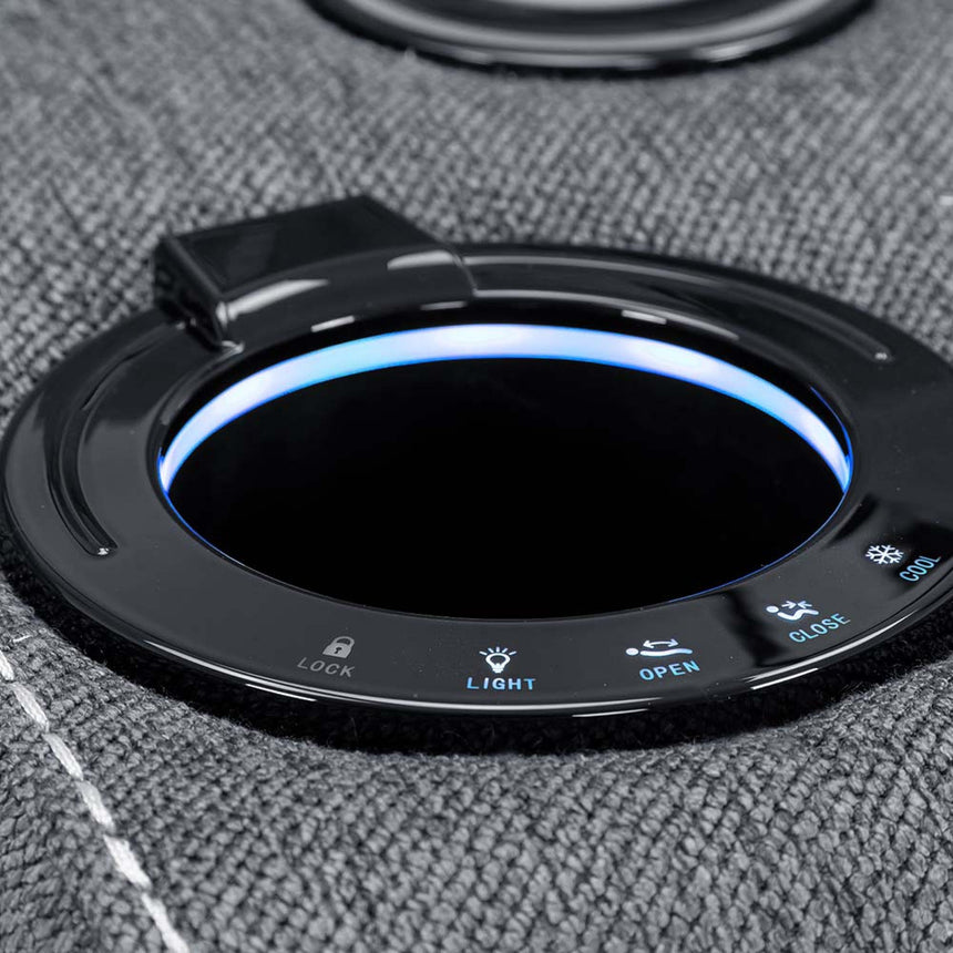 Galaxy Tech Grey Fabric 2 Seater Sofa-5