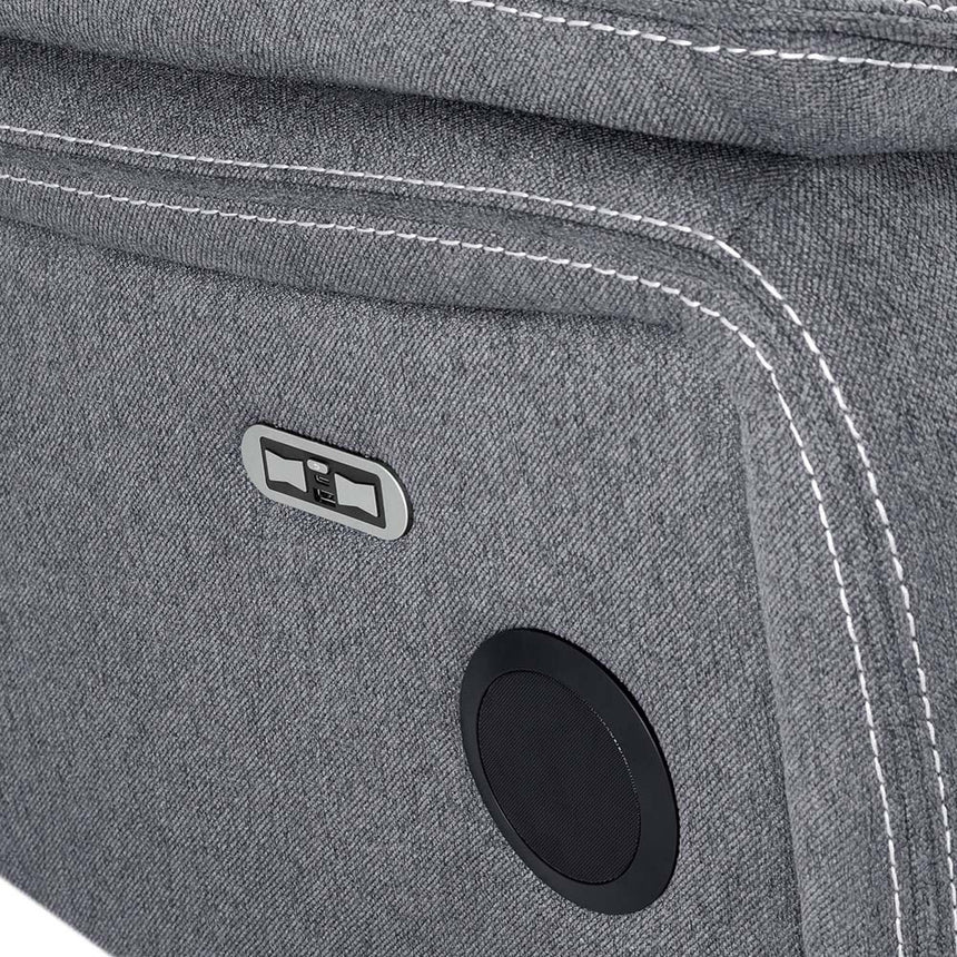 Galaxy Tech Grey Fabric 3+2 Seater Sofa Set-4