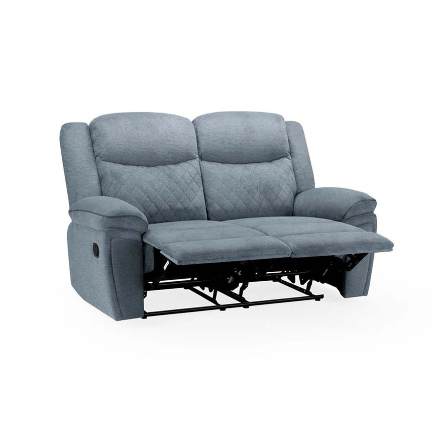 Myra Grey Fabric Recliner 2 Seater Sofa-2