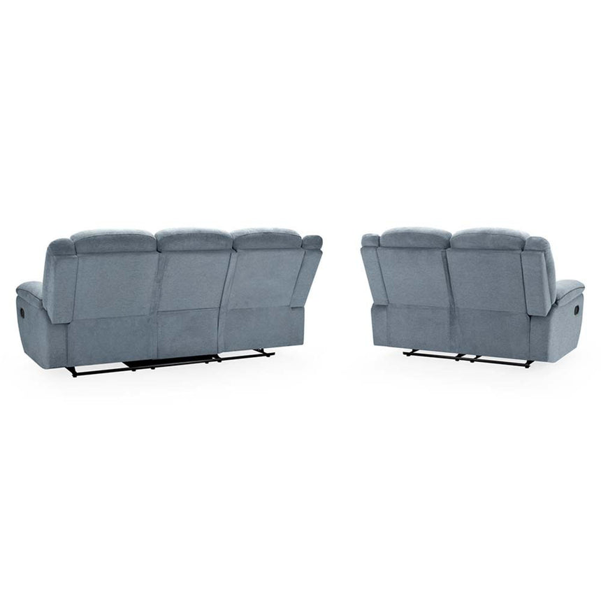 Myra Grey Fabric Recliner 3+2 Seater Sofa Set-4