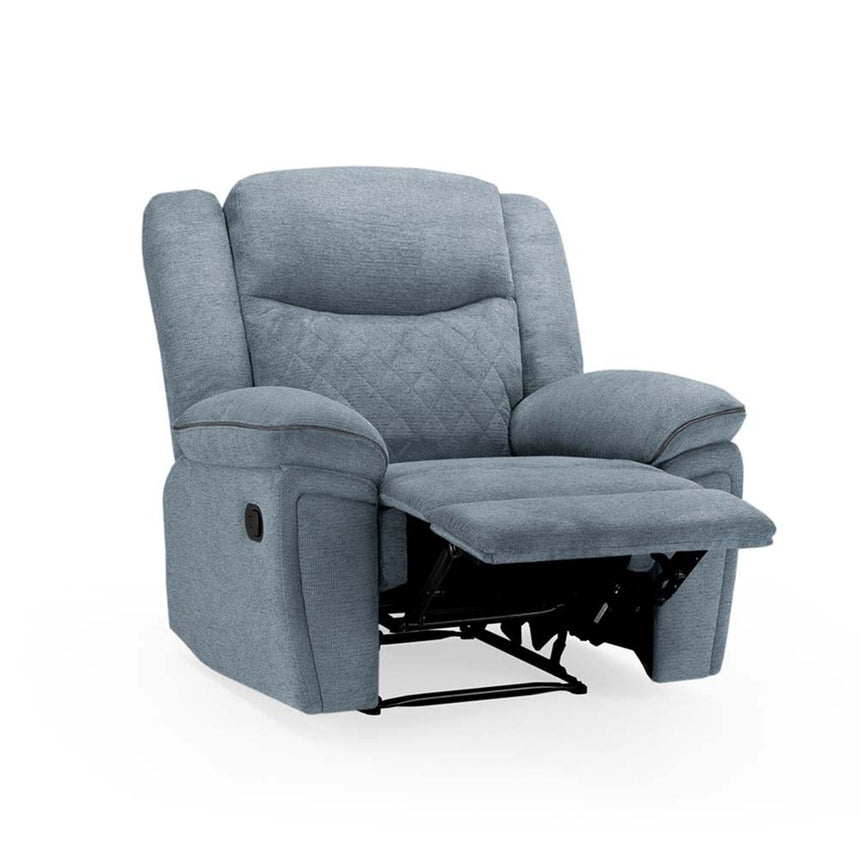 Myra Grey Fabric Recliner Armchair-2