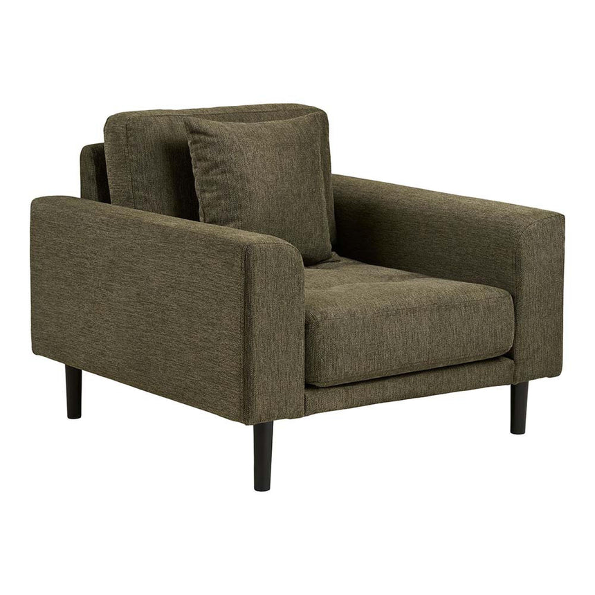 Lido Olive Green Fabric Lounge Armchair-3