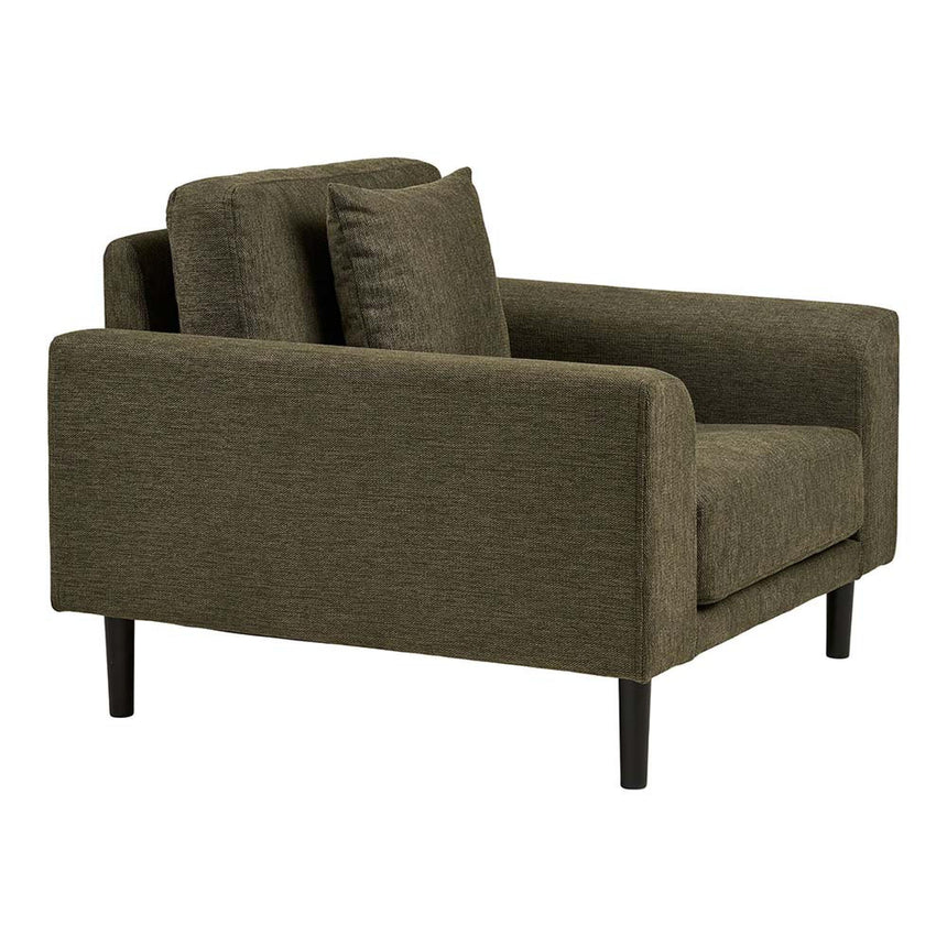 Lido Olive Green Fabric Lounge Armchair-4