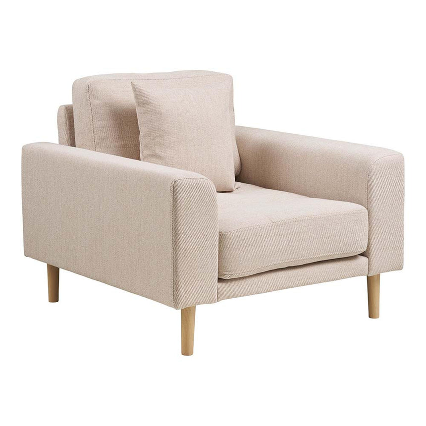 Lido Sand Fabric Lounge Armchair-3