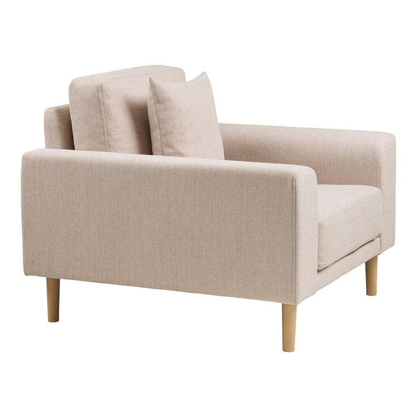 Lido Sand Fabric Lounge Armchair-4
