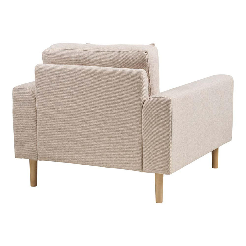 Lido Sand Fabric Lounge Armchair-5