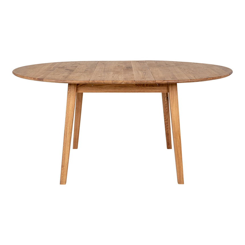 Metz Oak 4-6 Seater Extending Oval Dining Table - 118cm-158cm-5