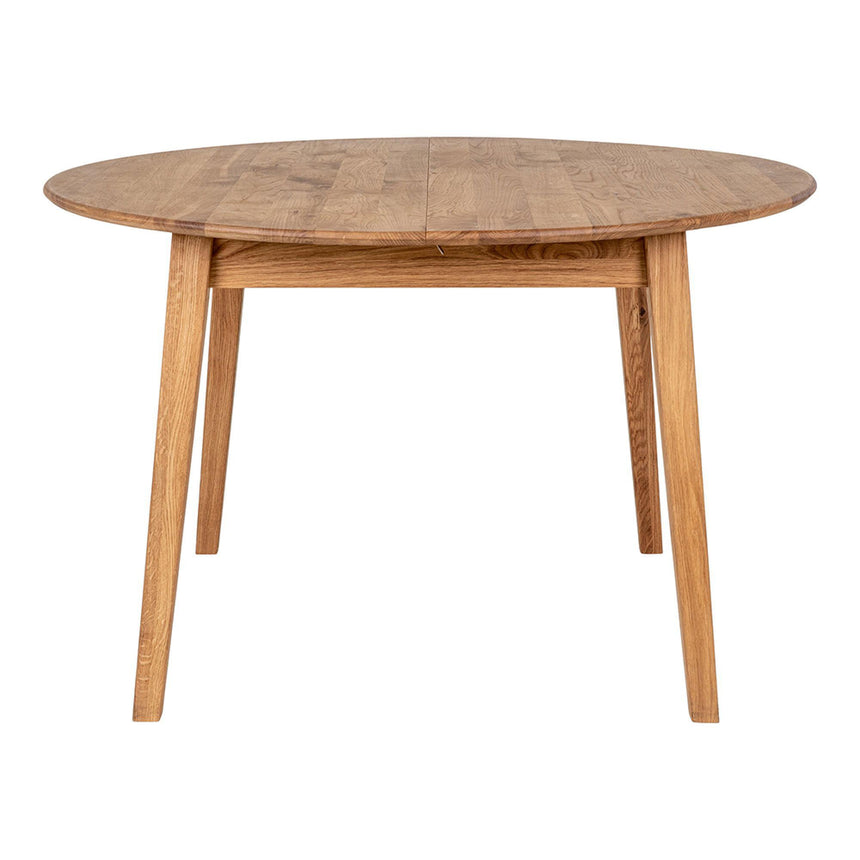 Metz Oak 4-6 Seater Extending Oval Dining Table - 118cm-158cm-6