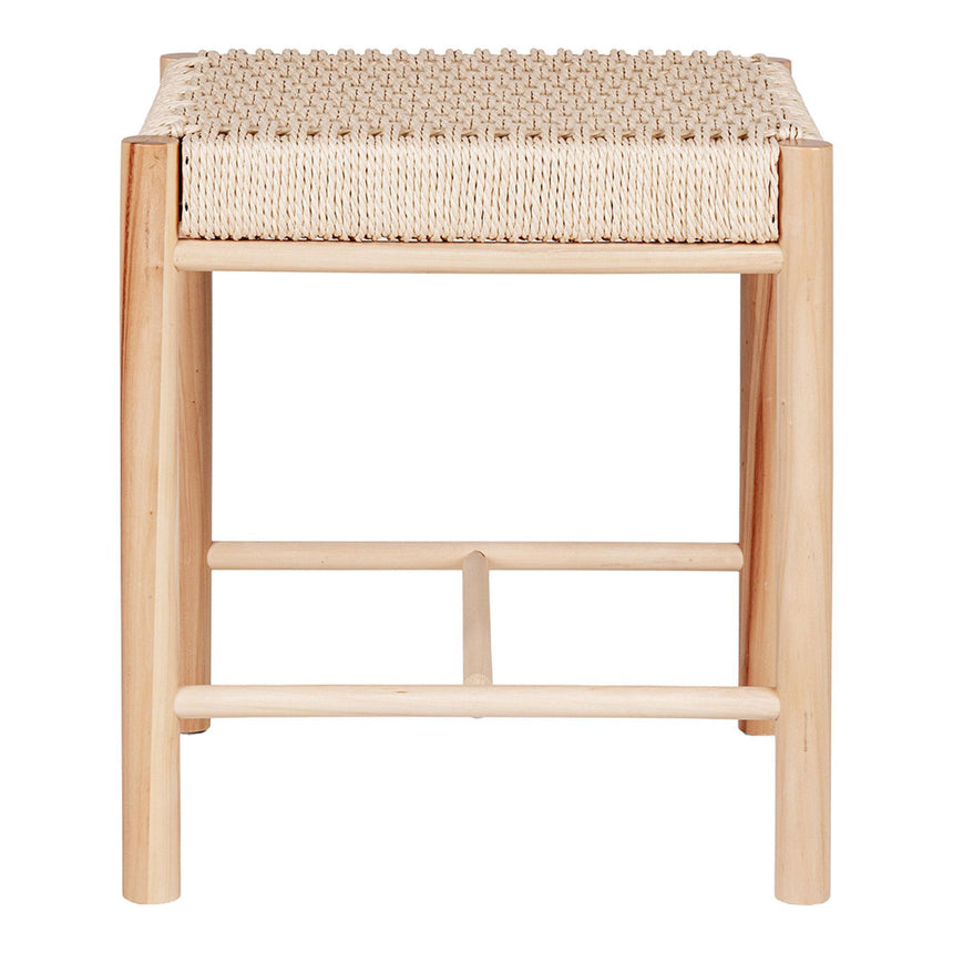 2 x Abano Natural Wicker Square Stool-2
