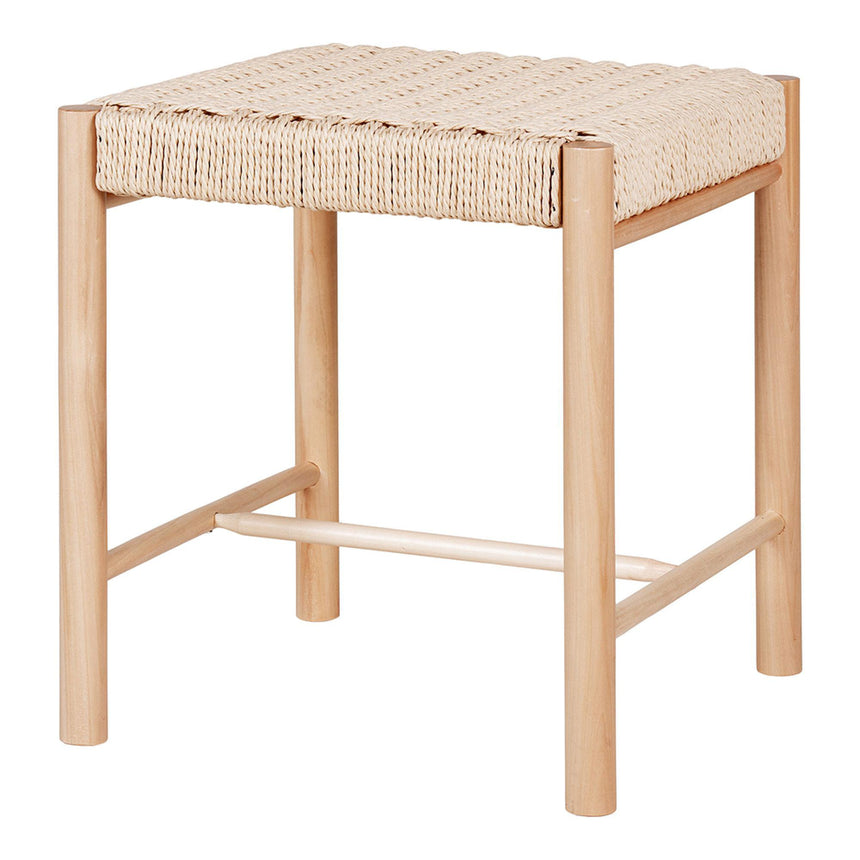 2 x Abano Natural Wicker Square Stool-3