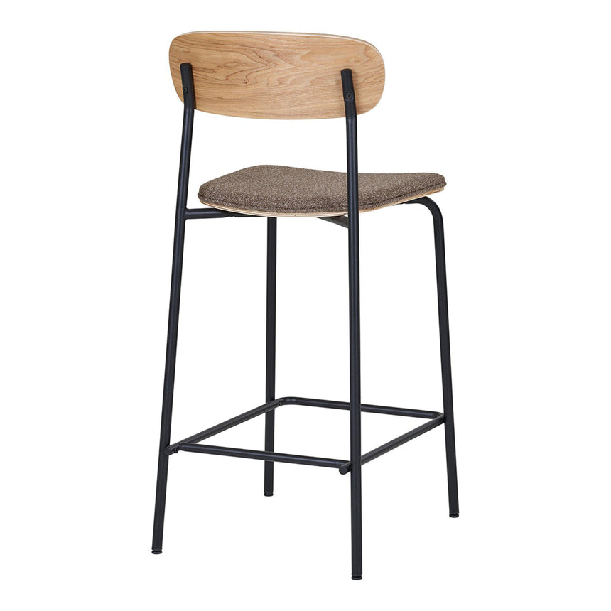 2 x Estepona Ash Wood Barstool with Back-3
