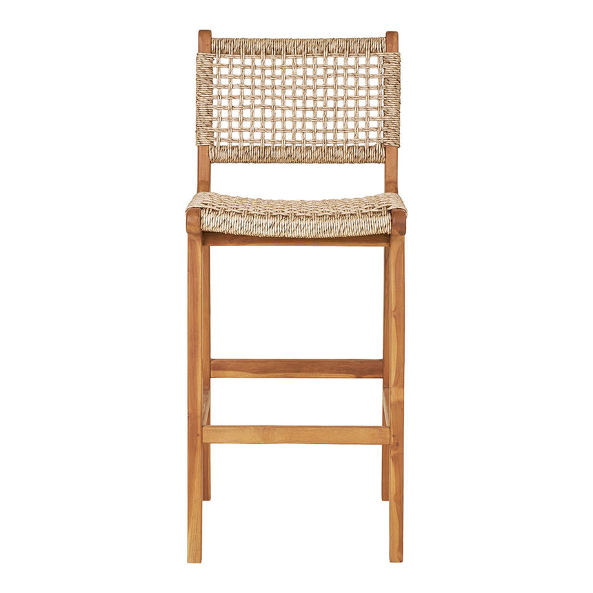 Derby Natural Teak Wood Bar Chair-2