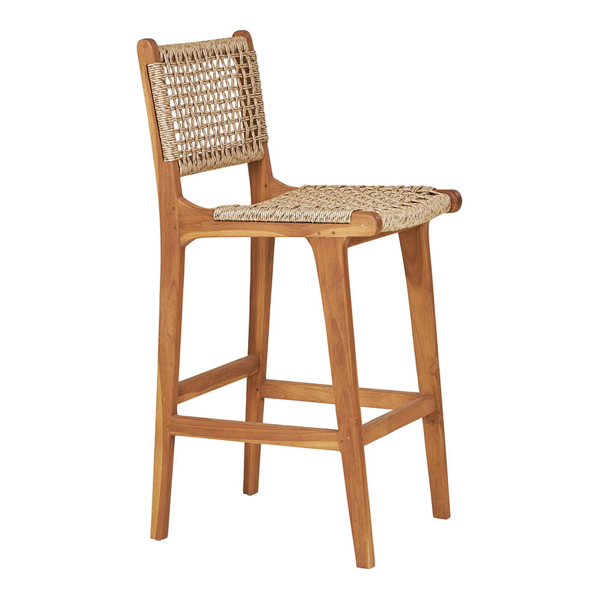Derby Natural Teak Wood Bar Chair-3