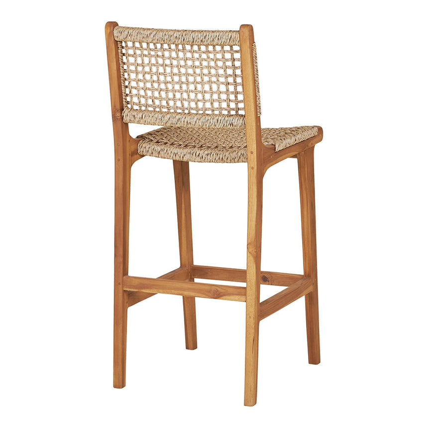 Derby Natural Teak Wood Bar Chair-4