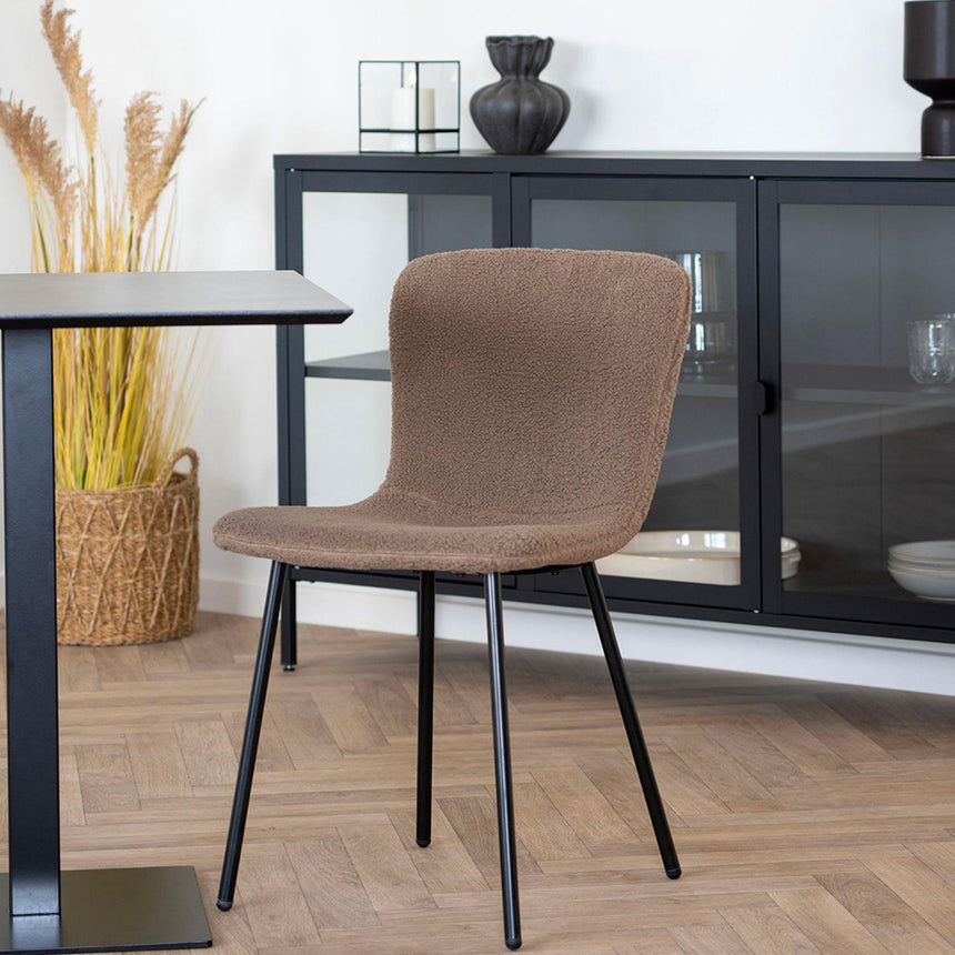 Fano Black Melamine Square Cafe Table-7