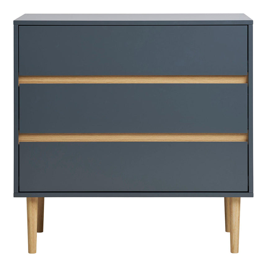 Bisley Dark Grey 3 Drawer Chest-3