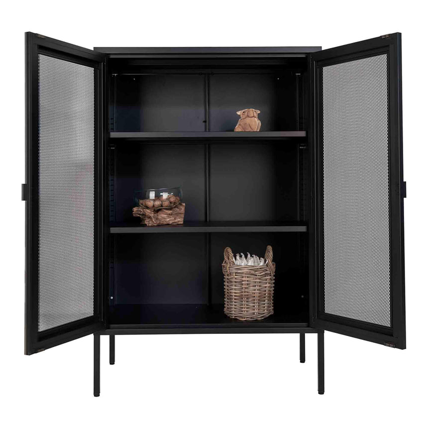 Melbourne Black Metal 2 Door Cabinet-2