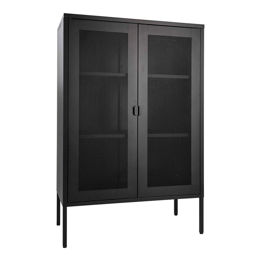 Melbourne Black Metal 2 Door Cabinet-3