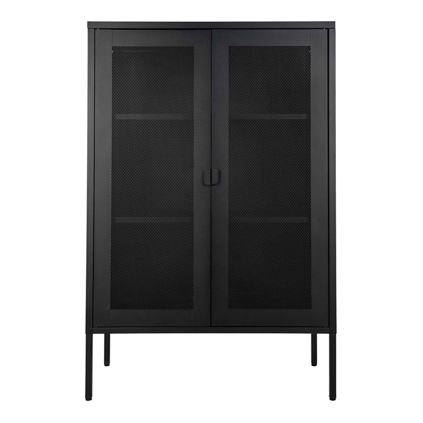 Melbourne Black Metal 2 Door Cabinet-4