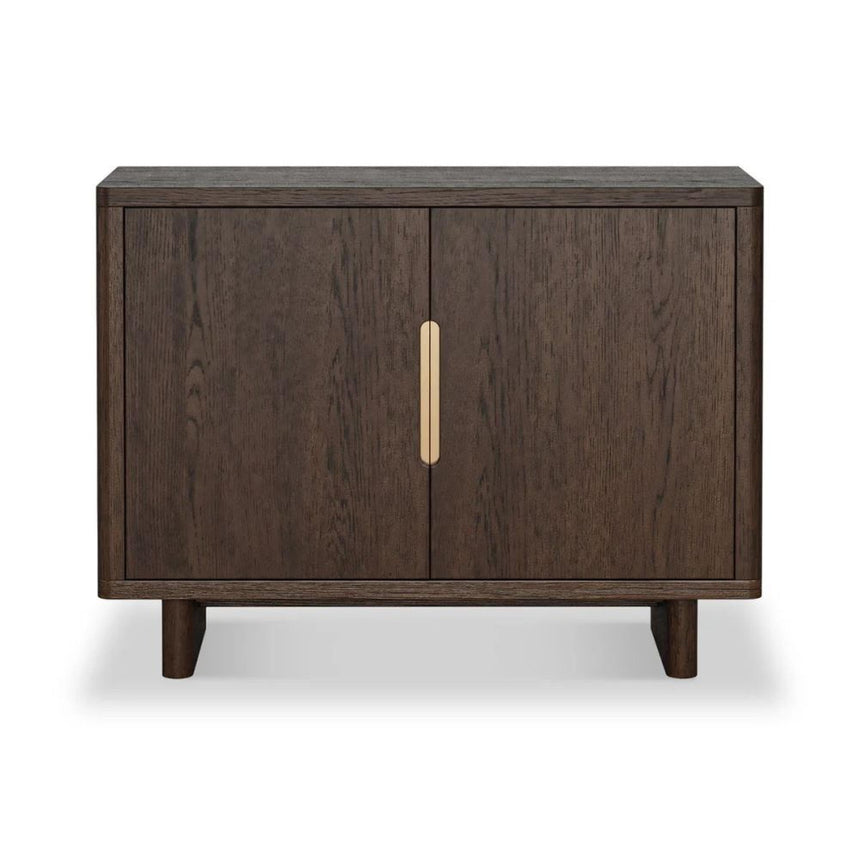 California Dark Oak 2 Door Small Sideboard - 105cm-3
