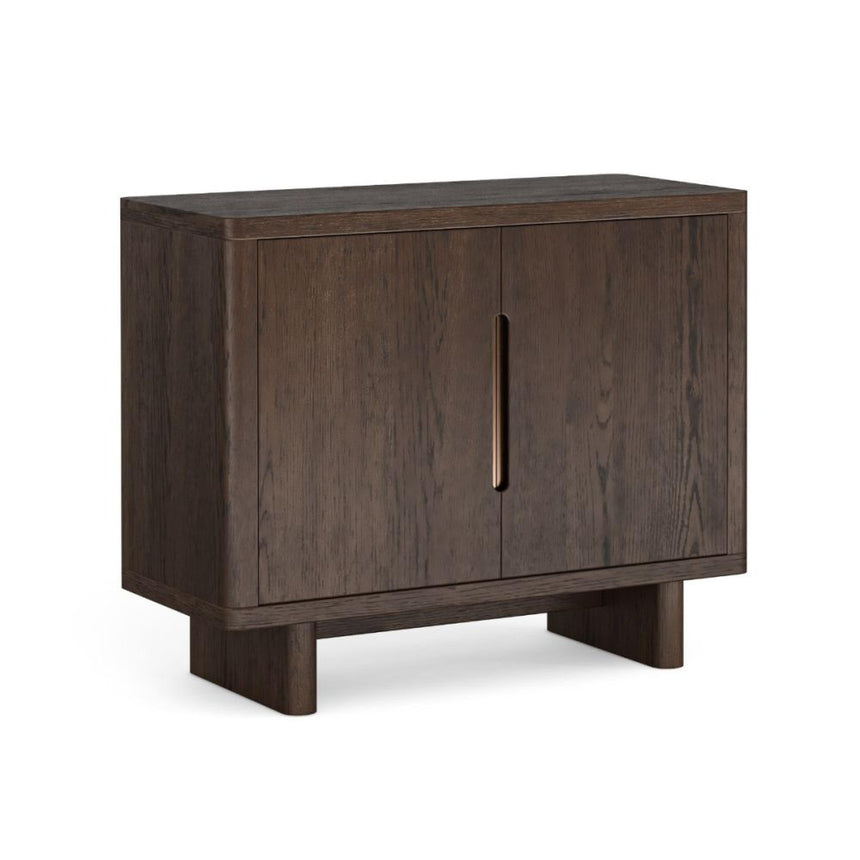 California Dark Oak 2 Door Small Sideboard - 105cm-4