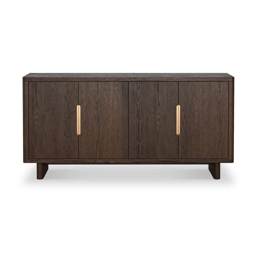 California Dark Oak 4 Door Large Sideboard - 160cm-3