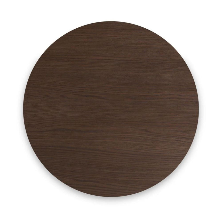 California Dark Oak Round Coffee Table-4