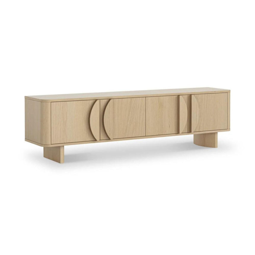 Cara Oak 180cm Large Storage TV Unit-4
