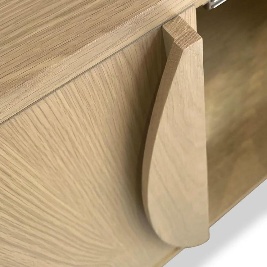 Cara Oak 2 Door Display Cabinet-7