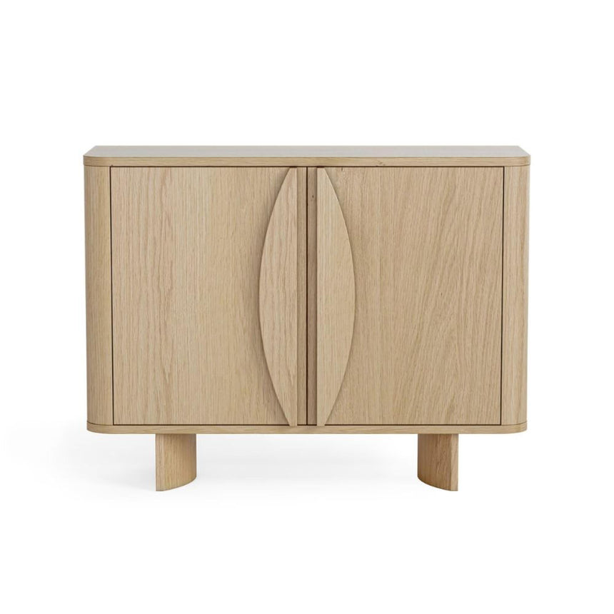 Cara Oak 2 Door Small Sideboard - 105cm-4
