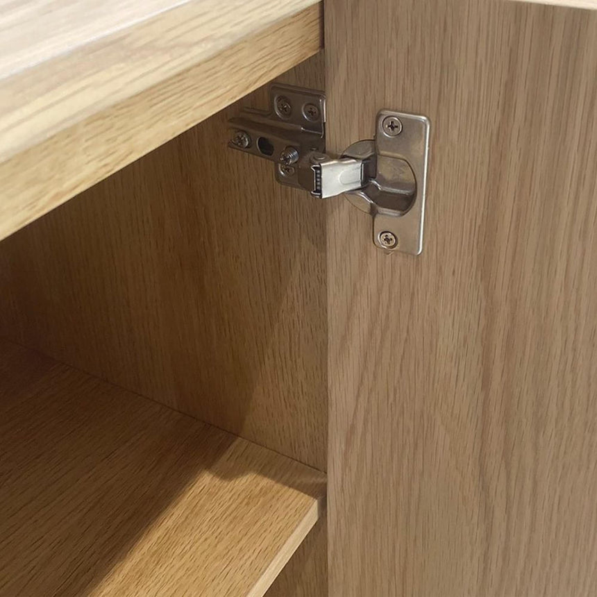 Cara Oak 2 Door Small Sideboard - 105cm-6