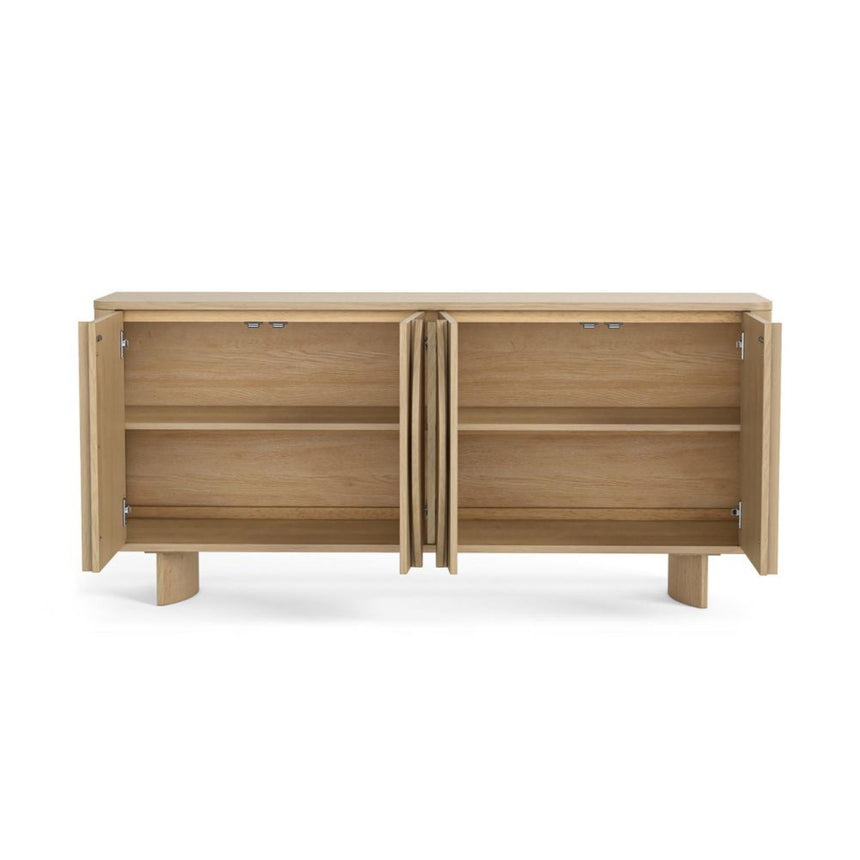 Cara Oak 4 Door Large Sideboard - 165cm-3