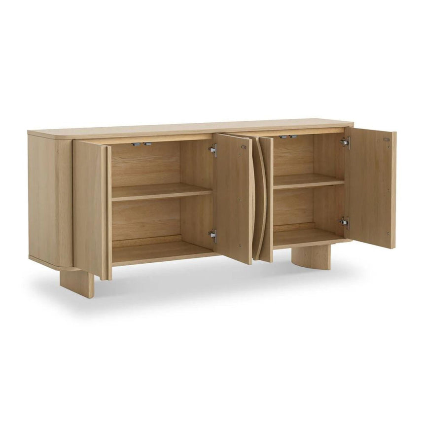 Cara Oak 4 Door Large Sideboard - 165cm-5
