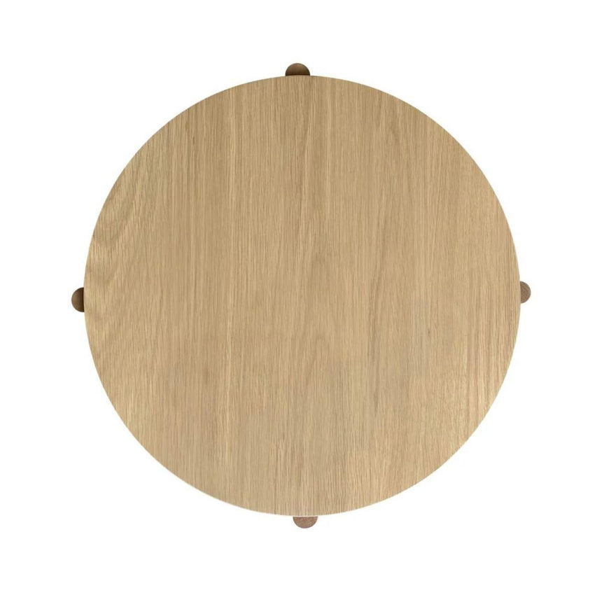 Cara Oak Round Coffee Table-4