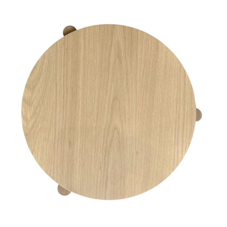 Cara Oak Round Side Table-5