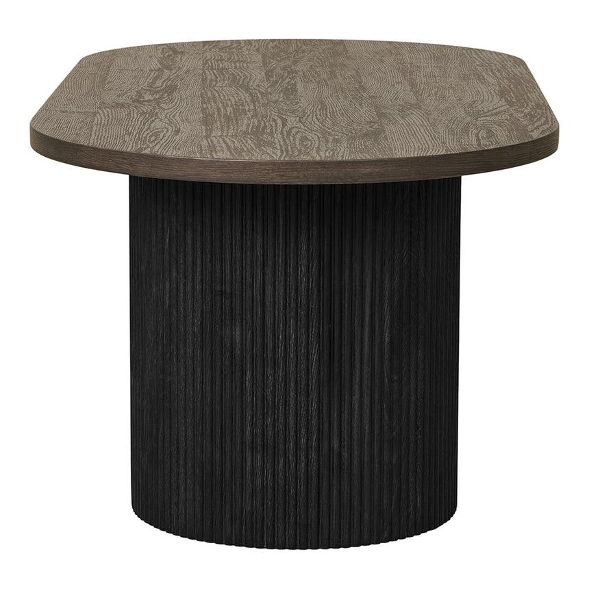 Boavista Dark Wood Oval Coffee Table-4