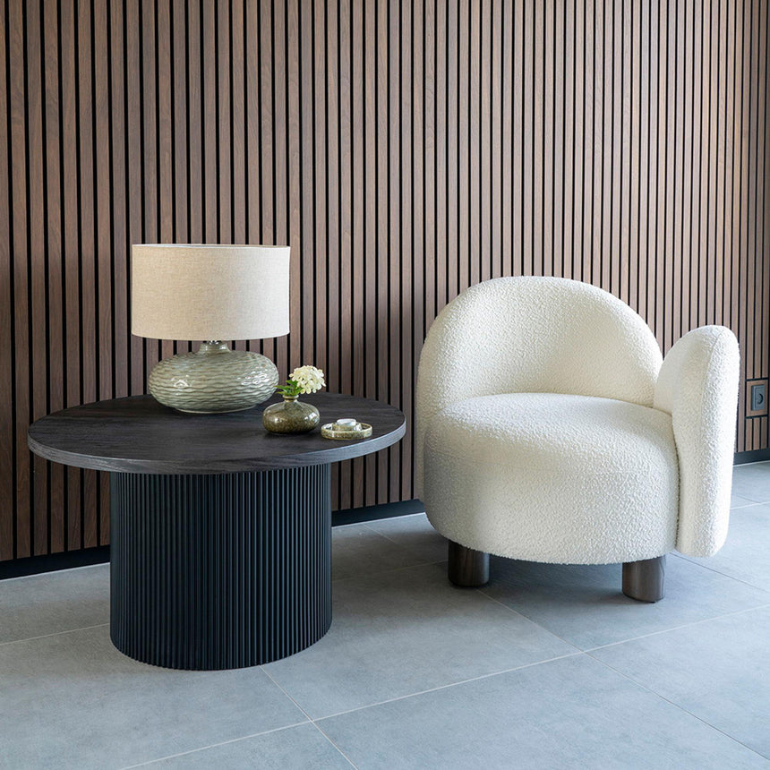 Boavista Dark Wood Round Coffee Table-4